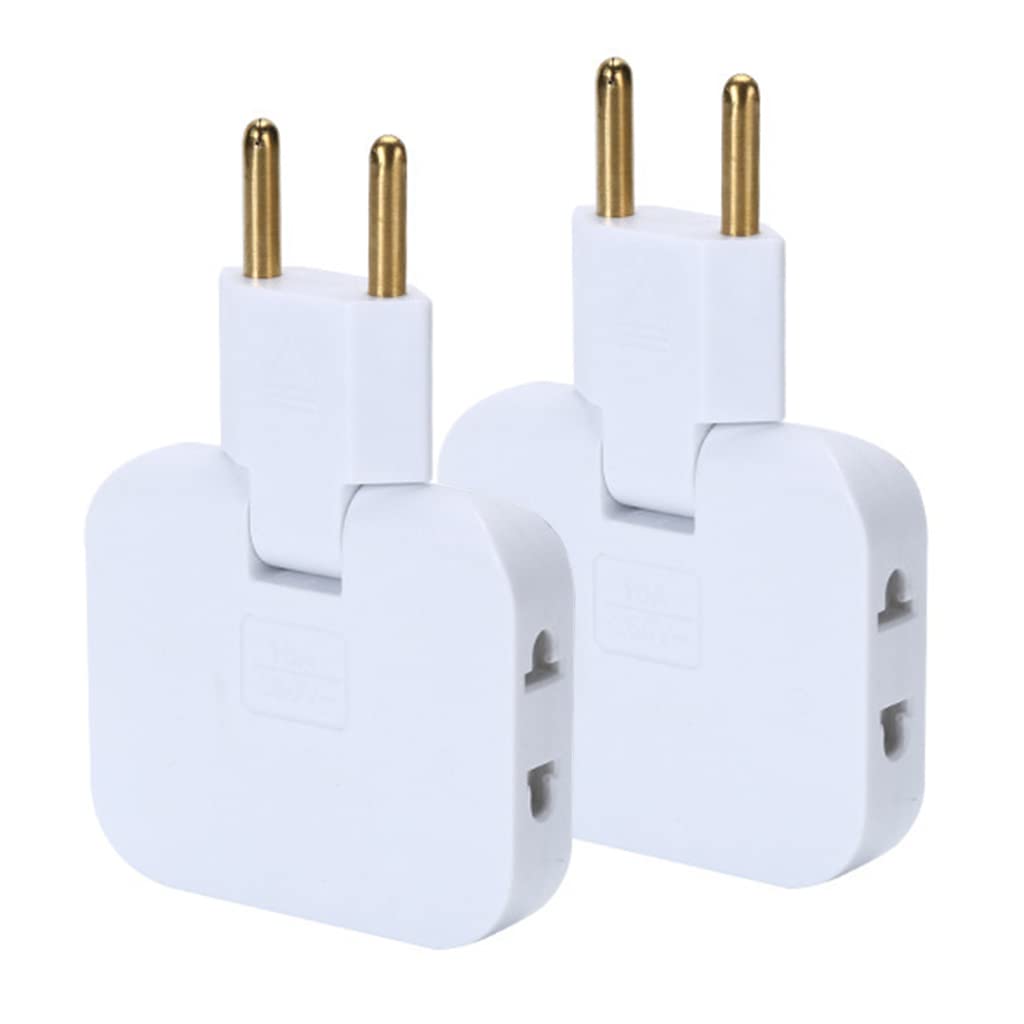 HASTHIP 3 Way Wall Outlet Extender, 2 Prong Plug Adapter, Travel Wall Outlet Extender with 180° Swivel Plug, 3 in 1 Wall Outlet Extender, Plug and Play (2 Pack) HASTHIP 3 Way Wall Outlet Extender, 2 Prong Plug Adapter, Travel Wall Outlet Extender with 180° Swivel Plug, 3 in 1 Wall Outlet Extender, Plug and Play (2 Pack)